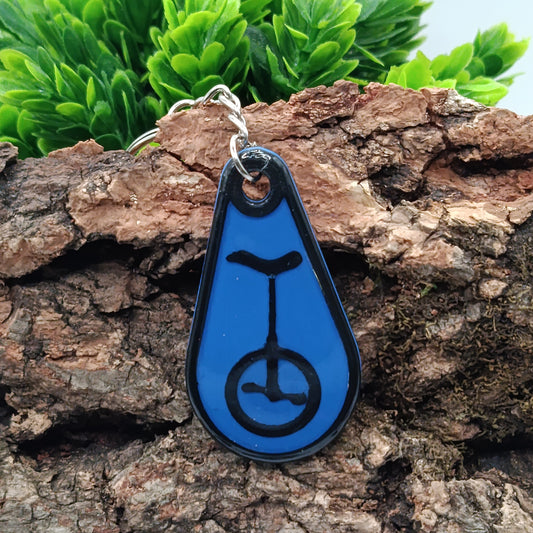 Schlüsselanhänger Einrad - 3D-gedruckt, Vielfältige Farben und einzigartiges Design