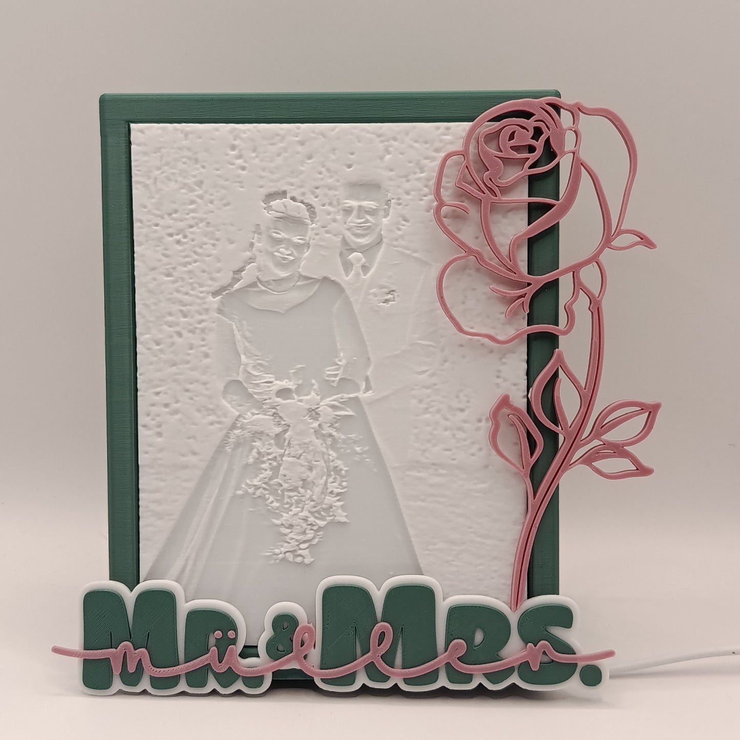 Personalisierter 3D gedruckter LED-Bilderrahmen