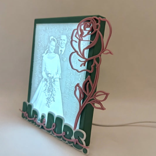 Personalisierter 3D gedruckter LED-Bilderrahmen