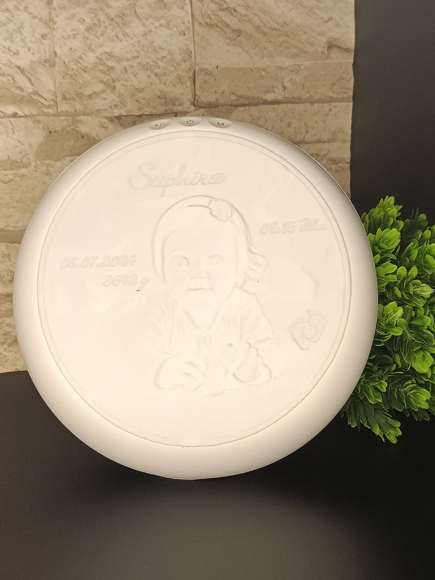 WELCOME BORN - LED-Nachttischlampe personalisiert